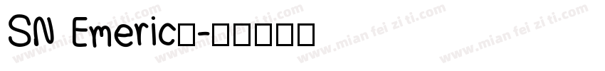 SN Emeric书字体转换